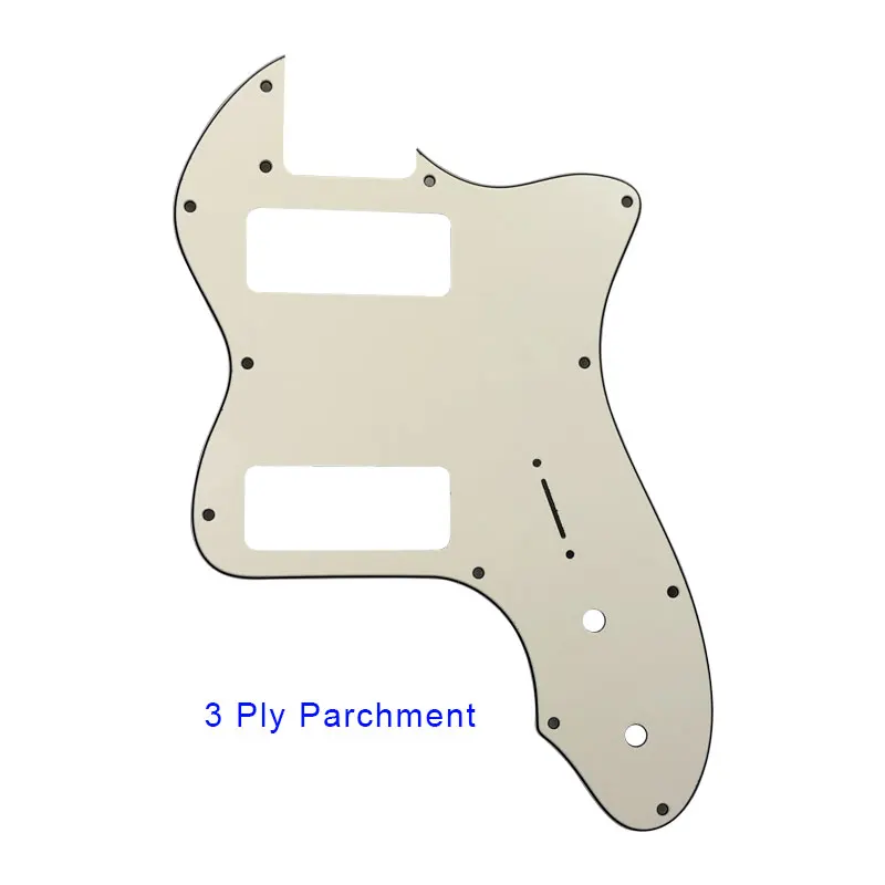 Pleroo гитарные части, палочки, защита для Fender US, плеер Telecaster Tele, роскошная гитара, палочки, защита с P90 хамбакером, пластина для царапин - Цвет: 3 ply parchment