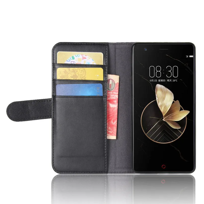 Чехол из натуральной кожи + ТПУ 2 в 1 чехол для телефона ZTE Nubia Z17/Blade A520/nubia N2/Blade V8/Nubia