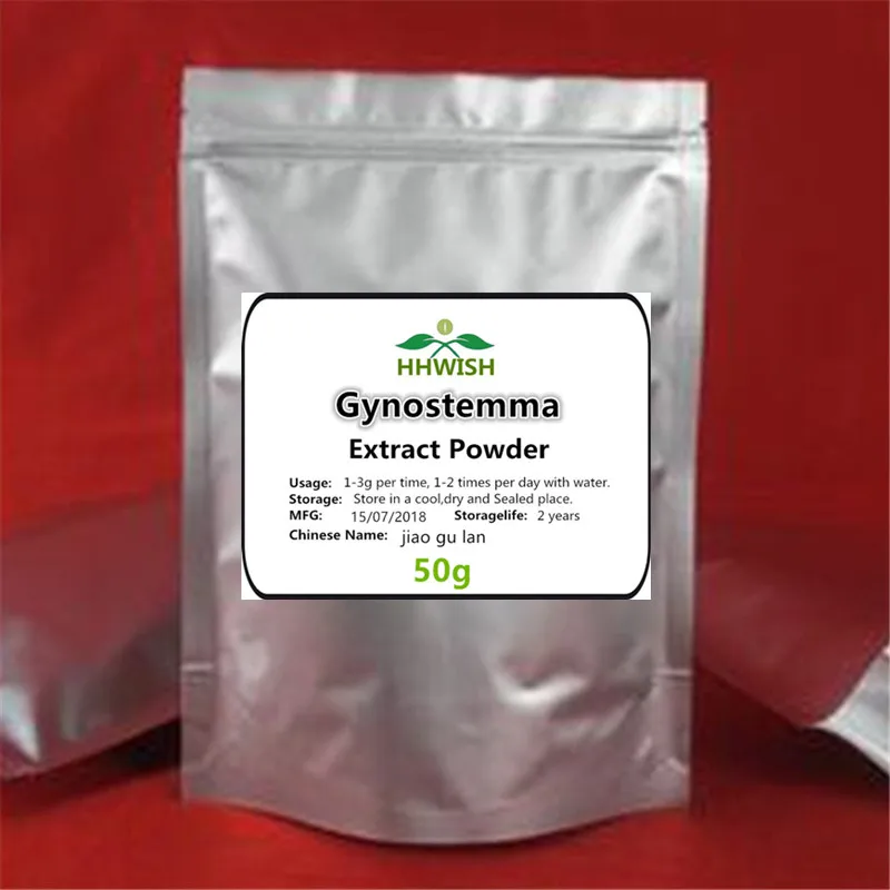 50g 50 г-1000 г Чистый Экстракт гинестеммы пентафиллум 20:1 порошок, гинестемма, гинестемма пентафилла, цзяо Гу Лан, сопротивление усталости - Цвет: 50g