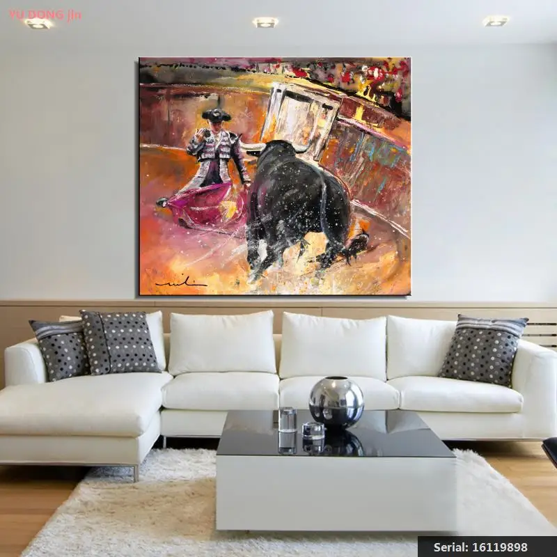 Прийти Если Вы Смеете Пейзажной Живописи Абстрактный Спрей Без Рамы Холст