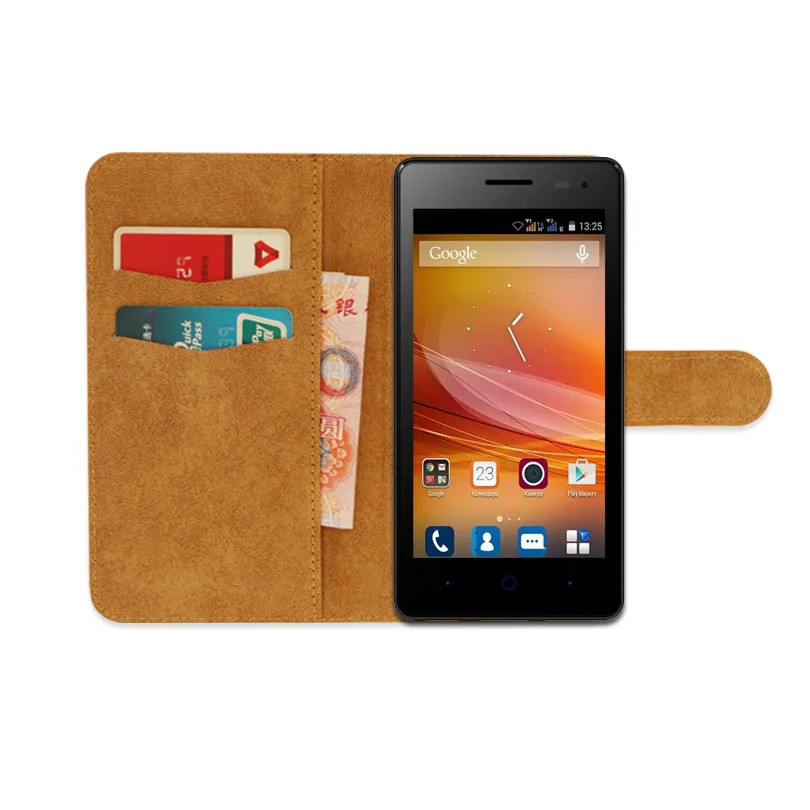 Для zte GF3 роскошный эксклюзивный нескользящий флип-чехол-бумажник из искусственной кожи для zte Blade GF3 Ультратонкий чехол для телефона, чехол-книжка