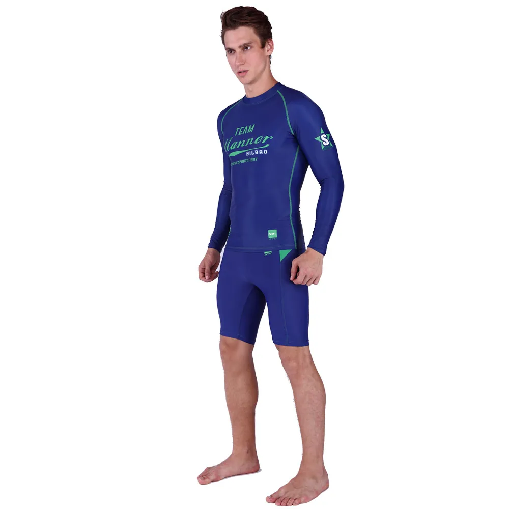 Rashguard мужской купальник с длинным рукавом из лайкры для серфинга гидрокостюм