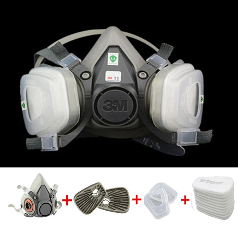 15 in 1 Suit 3M 6200 half Face Gas mask For Spray Painting Protection Respirator Dust | Безопасность и защита