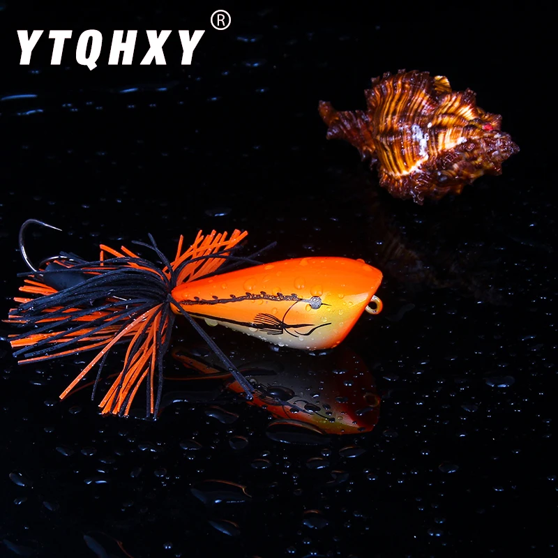 YTQHXY 1 шт. поппер Лягушка рыболовная приманка 90 мм 9 г воблеры для воды Snakehead жесткая