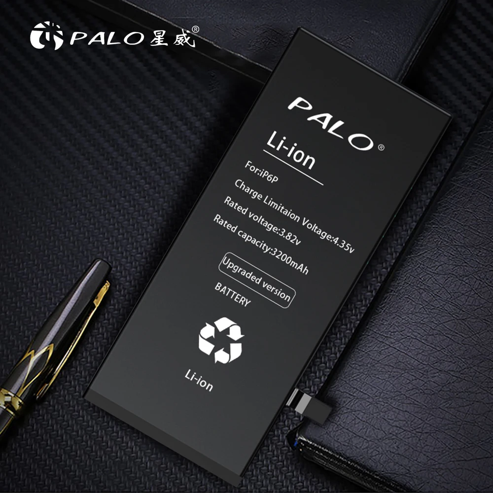 Литиевая батарея PALO для Apple iPhone 6 Plus сменные батареи внутренняя телефона 3200 мАч +