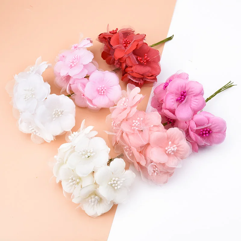 6 шт. Свадебные цветы рождественские украшения для дома Декоративные венки diy