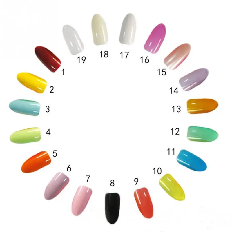 500 шт. круглые Поддельные Nail Art Советы Coloful Ложные tipspolish УФ гель Стикеры Декор