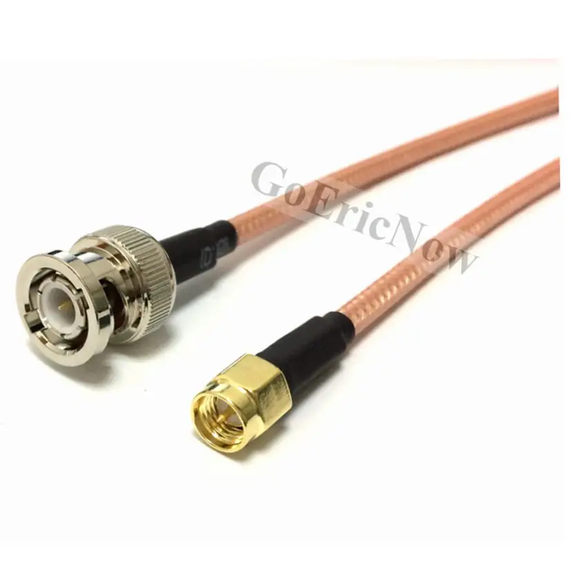 5 шт. RF коаксиальный BNC папа-SMA папа для RG142 Джампер WIFI антенна соединитель кабеля (15