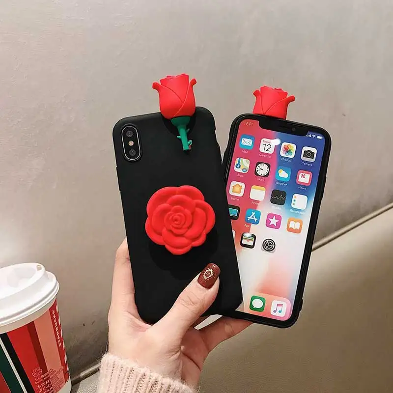 Мягкий силиконовый чехол для телефона Boucho iphone XS MAX XR X Матовые чехлы 7 8 6 S Plus 3D с