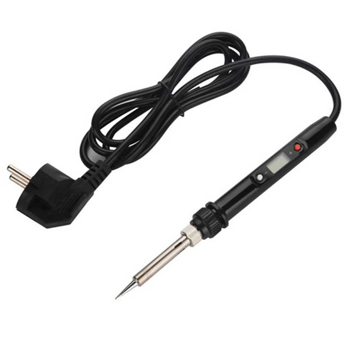 EU Plug Black 80 Вт паяльник ЖК-цифровой Температура Регулируемая ЕС/США вилка электрическая мини паяльная станция Профессиональный припой - Цвет: EU Plug Black