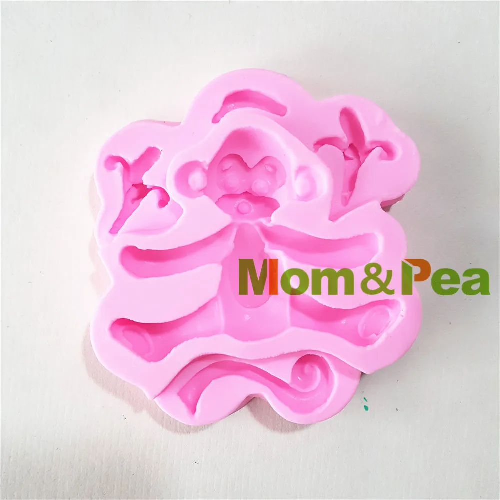 Силиконовая форма Mom & Pea в виде обезьяны 1364 г.|cake 3d molds|fondant cakesilicone mold |