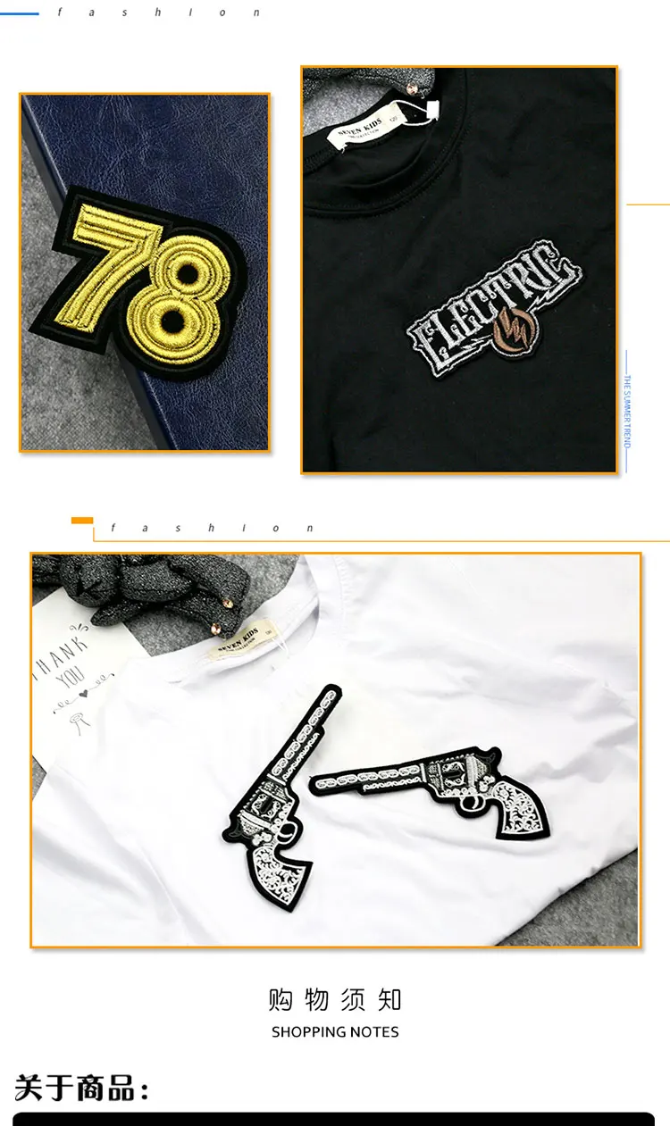 Back Badges Sew on Clothes Patch Embroidery Applique Skull Gun Iron Biker Patches for Clothing Punk Hippie Stickers Trend JOD