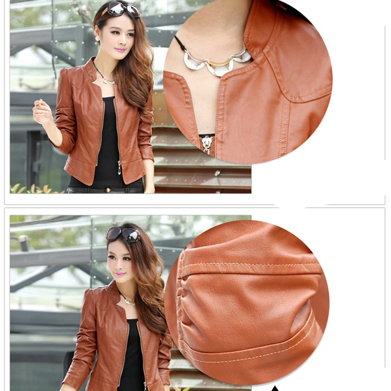 Женские осенне зимние пальто с длинным рукавом из искусственной кожи одежда