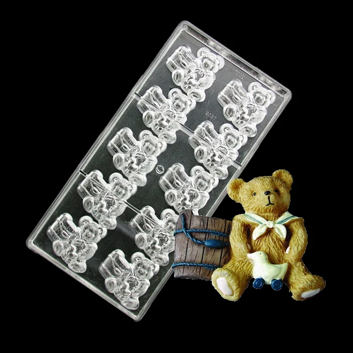 Пластиковый DIY 3 D милый медведь баррель Жесткий Поликарбонат пластиковый лоток