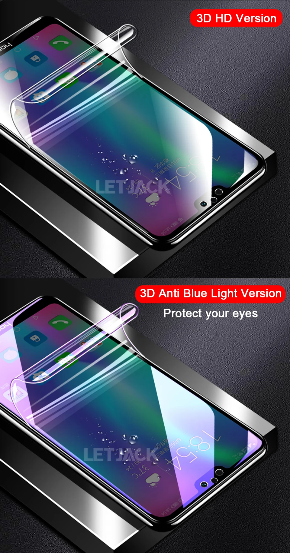 3D полное покрытие Гидрогелевая мягкая пленка для huawei mate 20 Lite 9 10 Pro Honor 9 10 Youth 8X Max Play Magic 2 Note 10 Защитная пленка для экрана