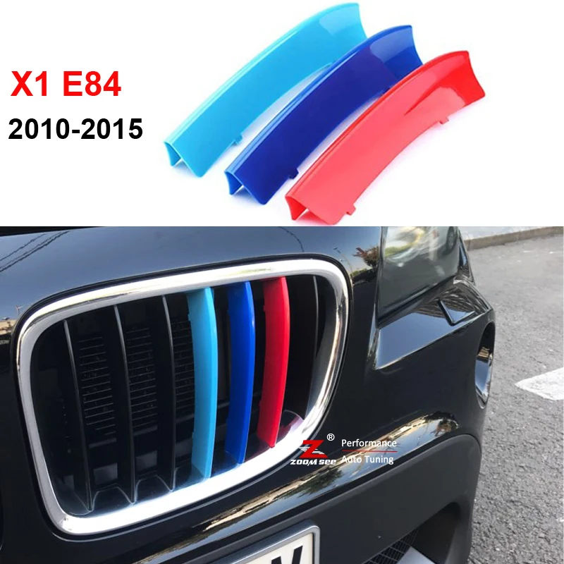 3D M Styling Front Grille Trim motorsport Strips grill Cover Decoration Stickers for 2009-2015 BMW X1 E84 | Автомобили и