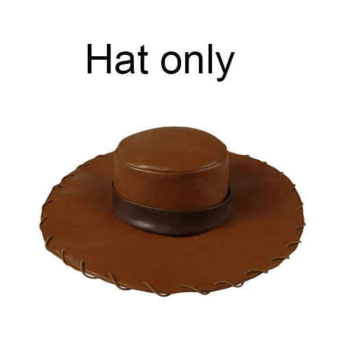 Косплей diy Toy Story 4 ковбойский наряд для Шериф Вуди костюм Stetson шляпа пояс для взрослых мужчин Косплей Хэллоуин наряды индивидуальный заказ - Цвет: hat only