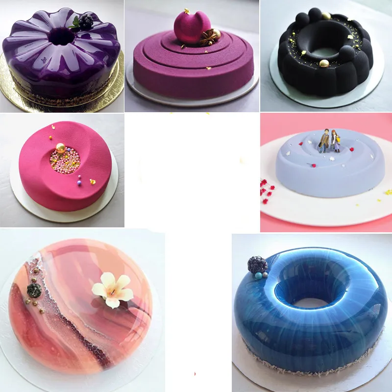 Выпечки Инструменты НОВЫЙ Шоколад свадебный торт украшения силиконовые формы