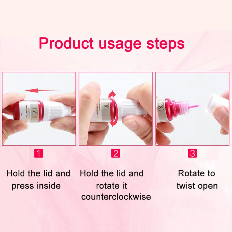 22 цвета Полупостоянный макияж бровей чернила губы глаз линия татуировки цвет