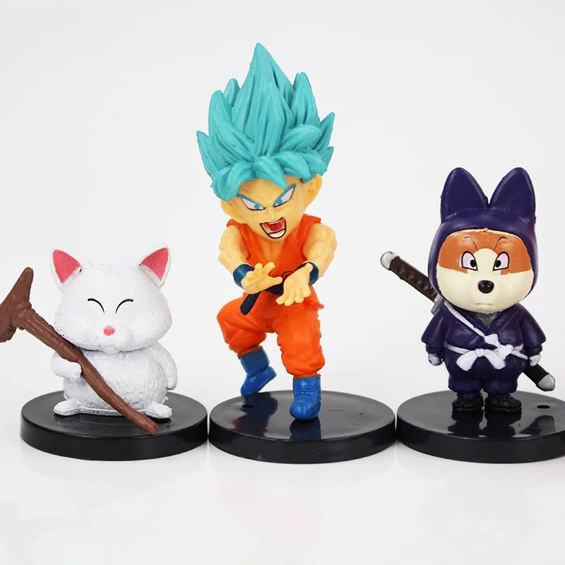 20 шт./лот Dragon Ball Z Super Saiyan сын Goku vegeta Buu Freeza Beerus ПВХ Фигурки Модель игрушки в сумке