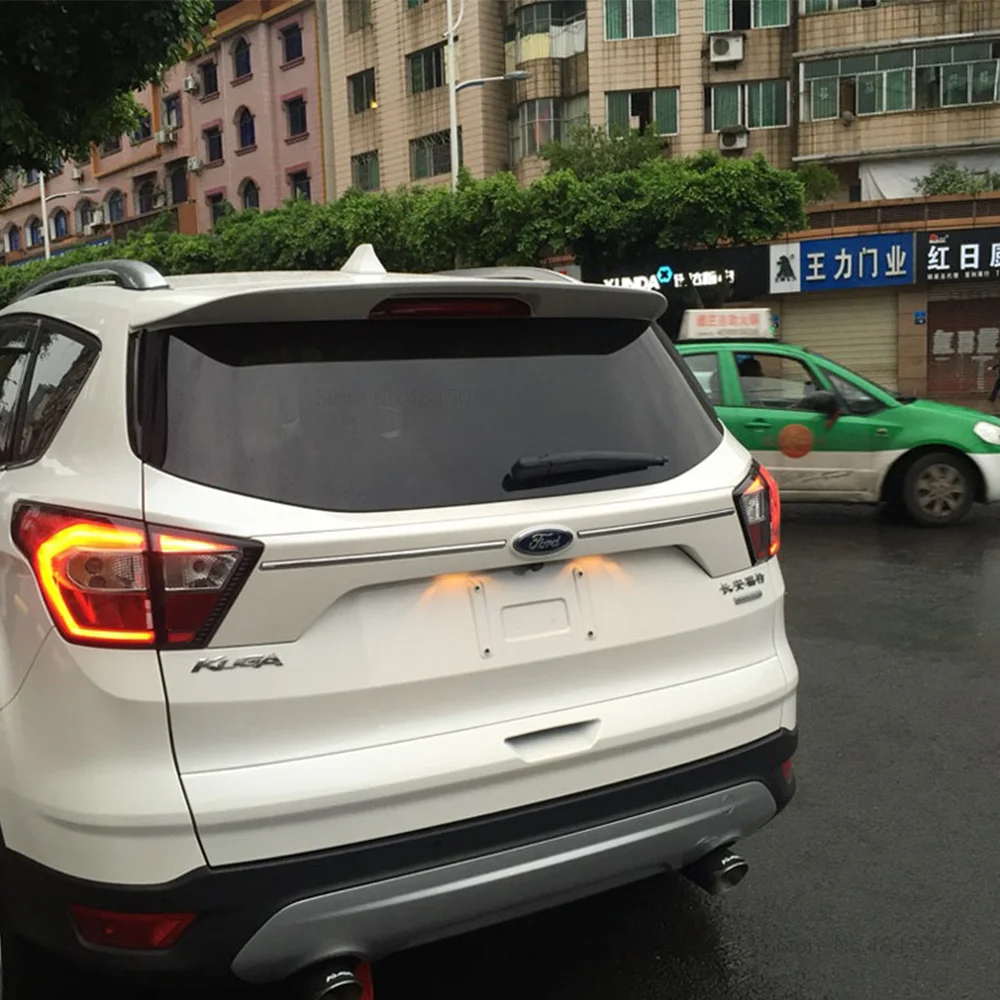 AITWATT для Ford Escape Kuga 2013 внешний ABS пластик Неокрашенный праймер цветной спойлер на задний багажник, крыло