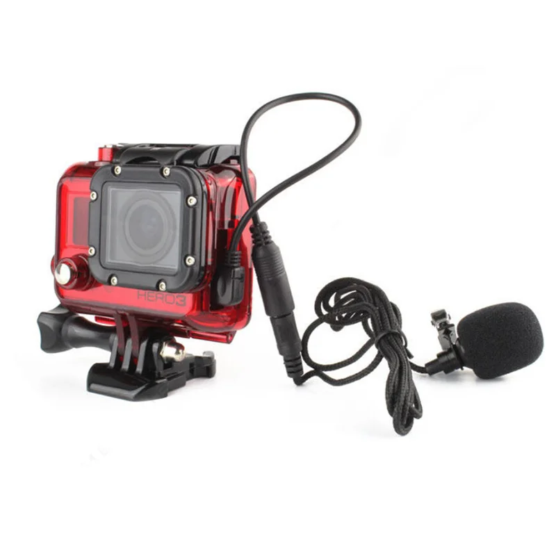 Обновленный стерео кабель Gopro Hero 3/3 +/4 3 5 мм шнур для микрофона аудиокабель