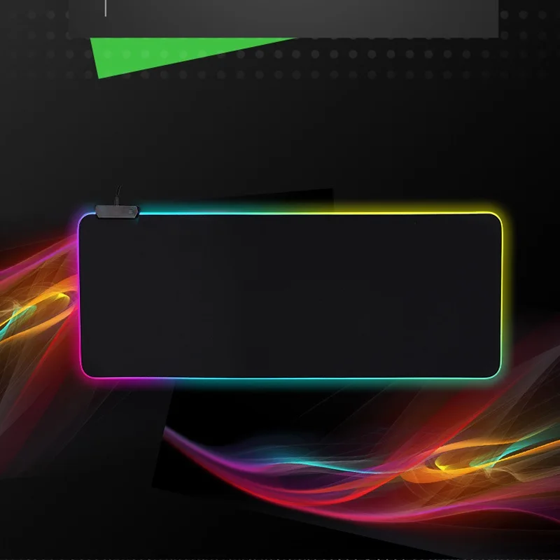 Сверхбольшой светящийся светодиодный коврик для мыши RGB толстая красочная мышка