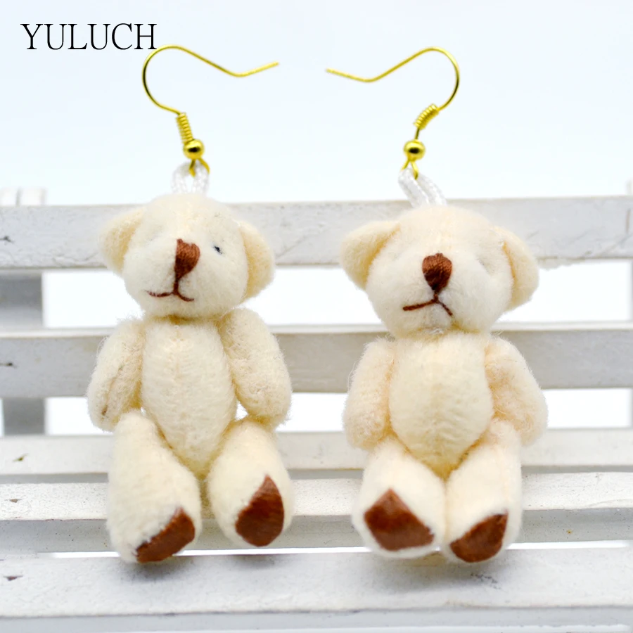 Серьги-гвоздики в виде медведя из мультфильма | Украшения и аксессуары