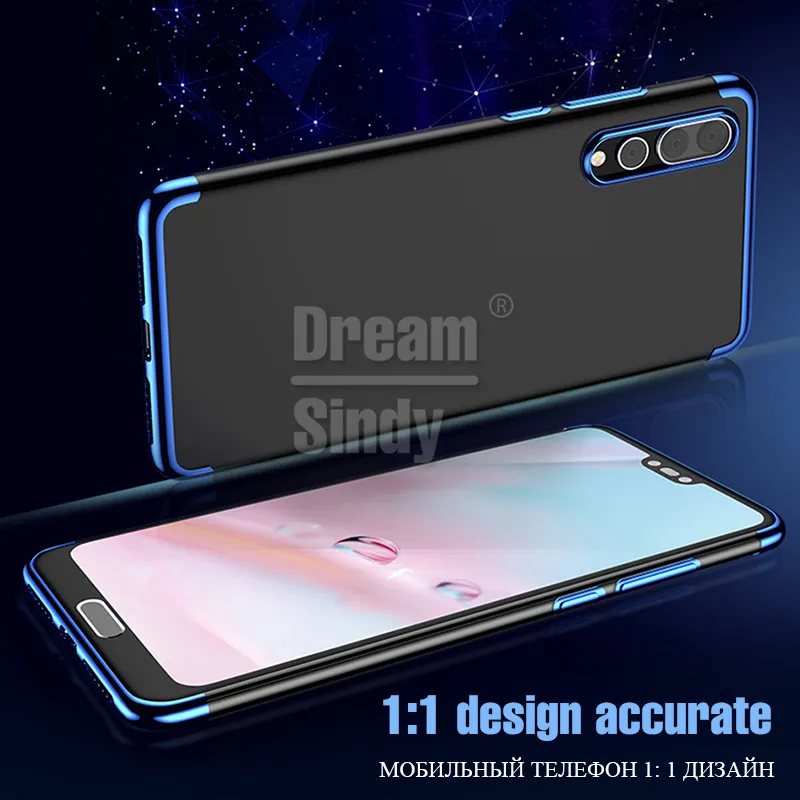 Роскошные покрытие TPU чехол для телефона huawei P20 Lite Мягкий силиконовый прозрачный