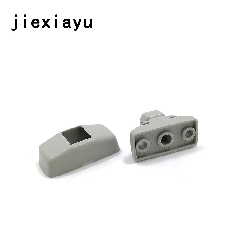 2 шт. OEM серые солнцезащитные козырьки крючки для Golf Passat Beetle Bora Sharan Fabia Octavia 3B0 857 561 B