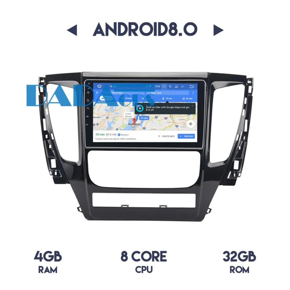 Автомобильный радиоприемник с GPS навигацией Android 8 0 4 Гб ОЗУ 7 1 2 ПЗУ для Mitsubishi Pajero