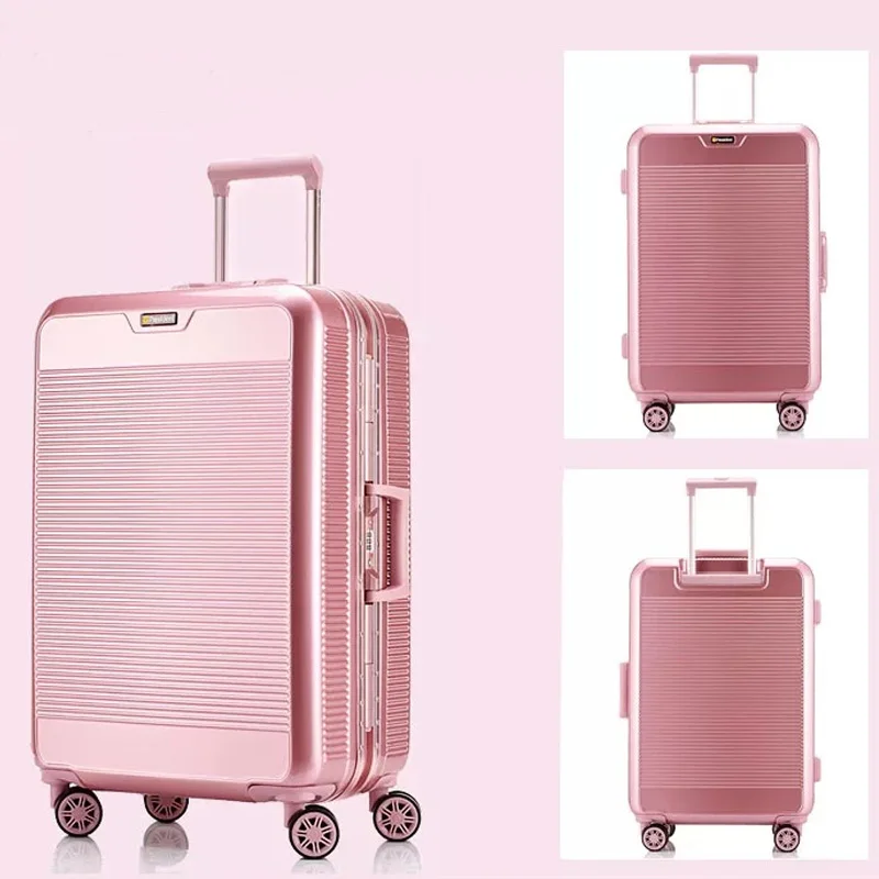 Новая мода блесна багаж на ролликах алюминиевая рама тележки чемодан малая