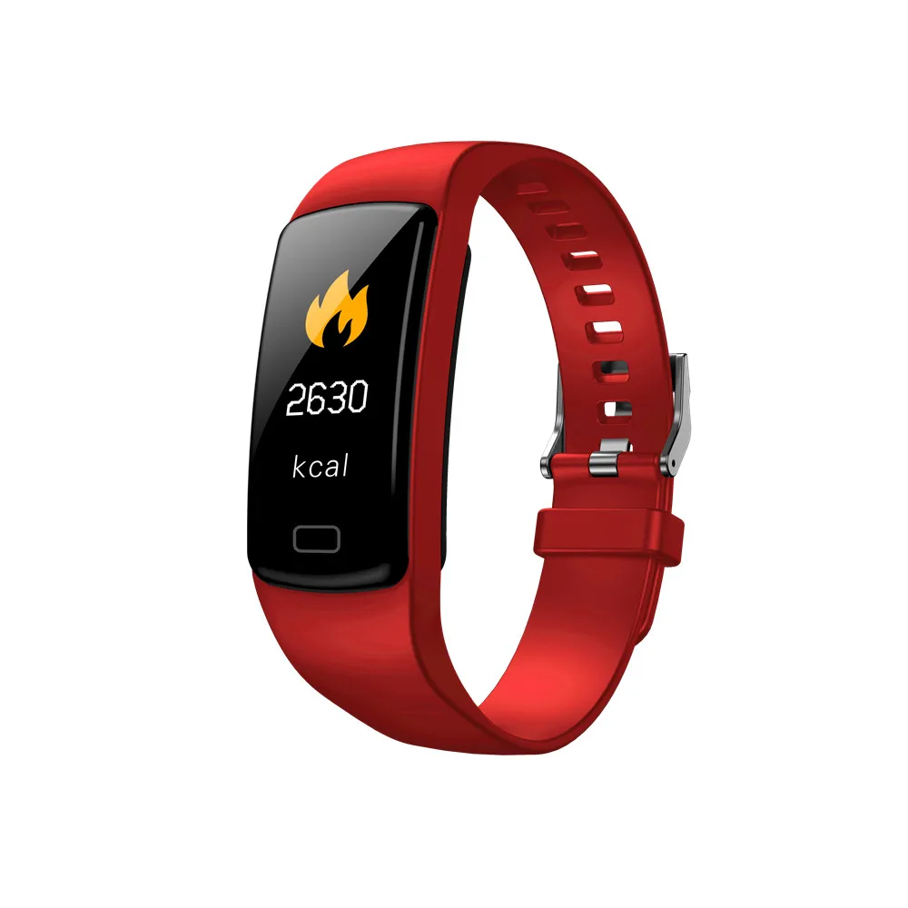 Y9 red Interpad Смарт-часы Y9 спортивный браслет монитор сердечного ритма часы фитнес-трекер Смарт-браслет для IOS PK Mi Band 3 - Цвет: Y9 red