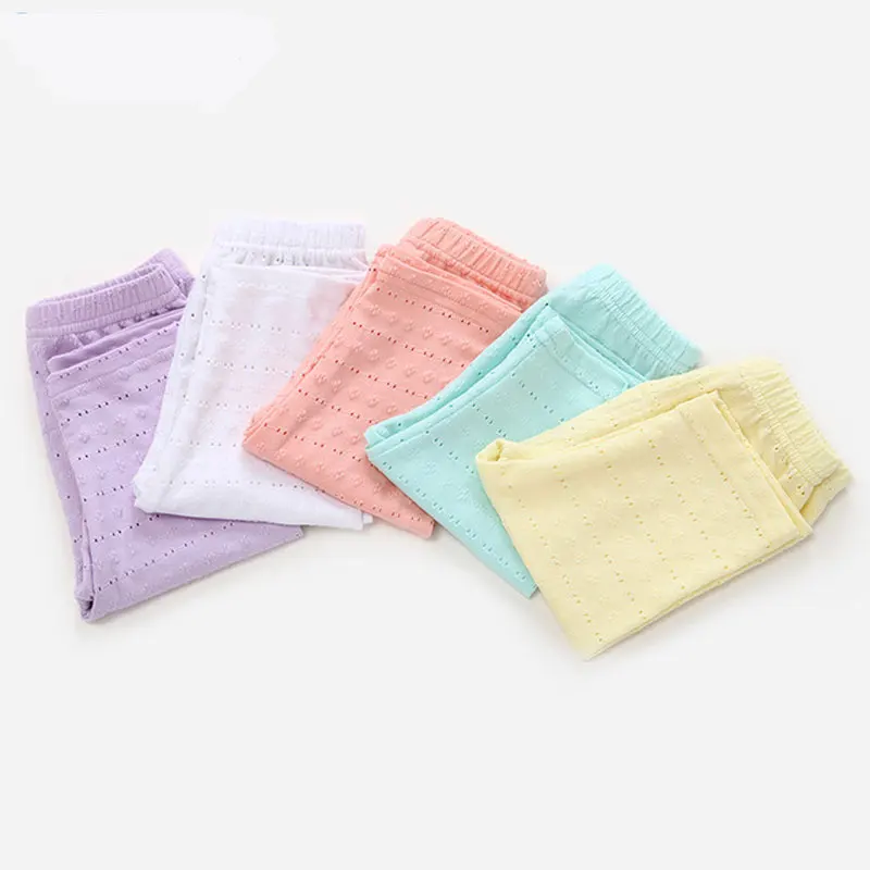 Летние штаны для девочек 2019 леггинсы карамельных цветов детей хлопковые детские