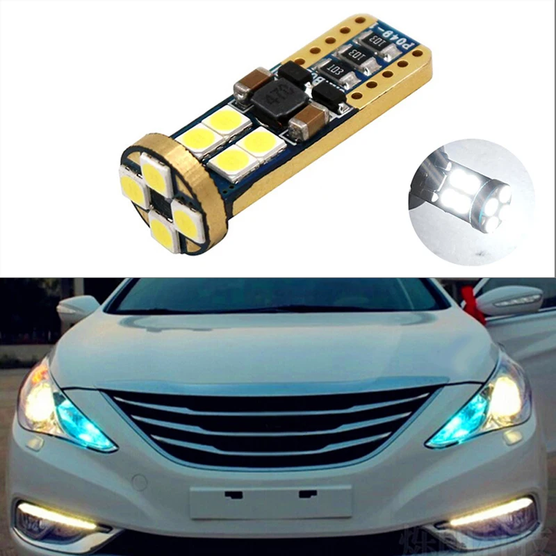 1x T10 3030 SMD 12 Светодиодный W5W габаритный светильник для Hyundai solaris accent i30 ix35 i20 elantra santa fe