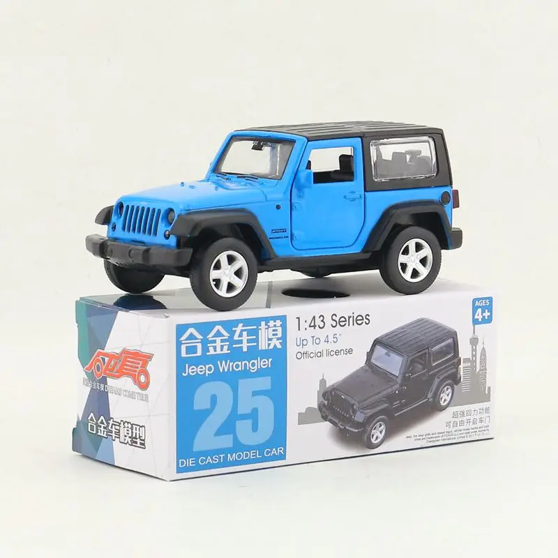 1:43 Масштаб/литая Игрушечная модель/Jeep Wrangler SUV Sport/супер спортивная гоночная машина/образовательная Коллекция/Вытяжка/подарок для детей