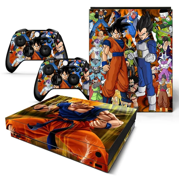 Dragon Ball съемное ПВХ покрытие клейкая плёнка для Xbox One X полное тело Защитная крышка наклейки