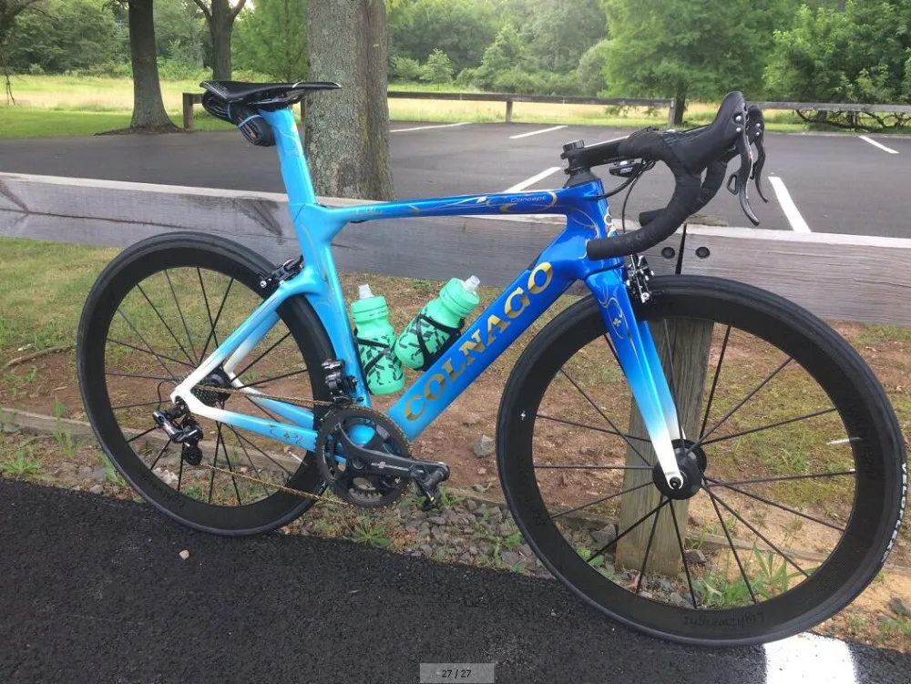 Colnago концепция CHDB углеродная дорога полный велосипед синий с R7000 R8010 Groupset colnago руль
