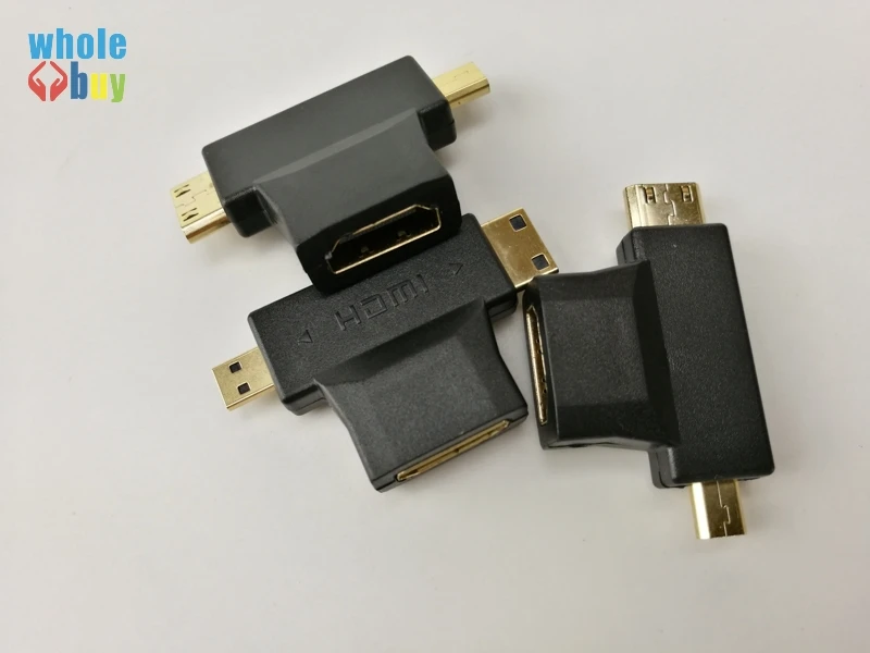 100 ./,  , Mini 3  1, HDMI Female To Mini HDMI Male + Micro HDMI Male , / ,   HDTV