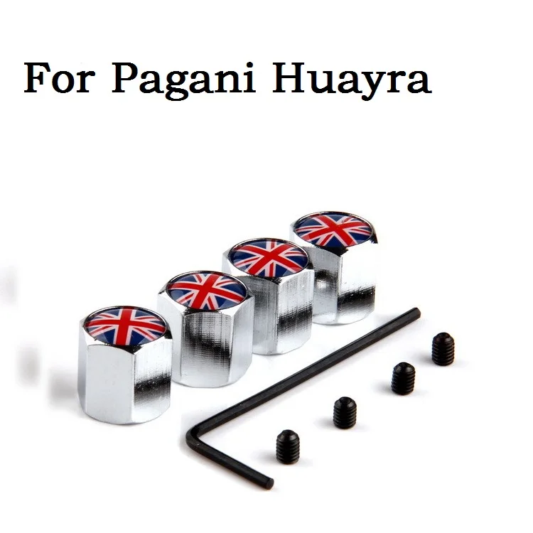 4 шт. Противоугонное Колеса Автошины Покрышки Воздуха Стержня Клапана Caps Флаг