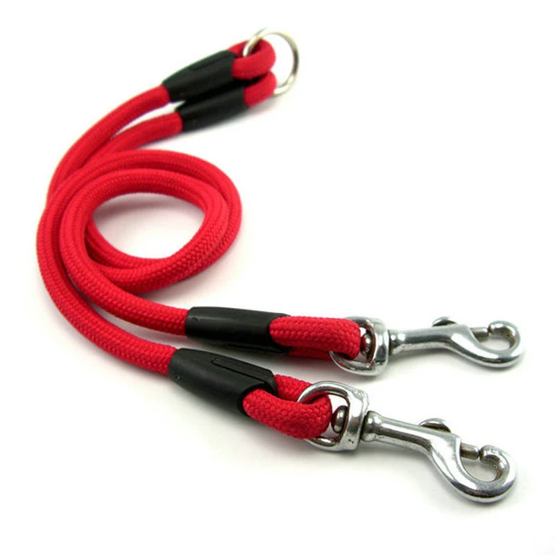 Сцепка для поводков собак двойной поводок тренировки двух Регулируемый