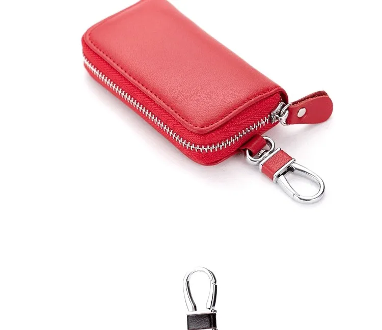 Мода унисекс натуральная кожа мужчины ключи держатель Keysmart кошелек многофункциональный ключница чехол для женщин