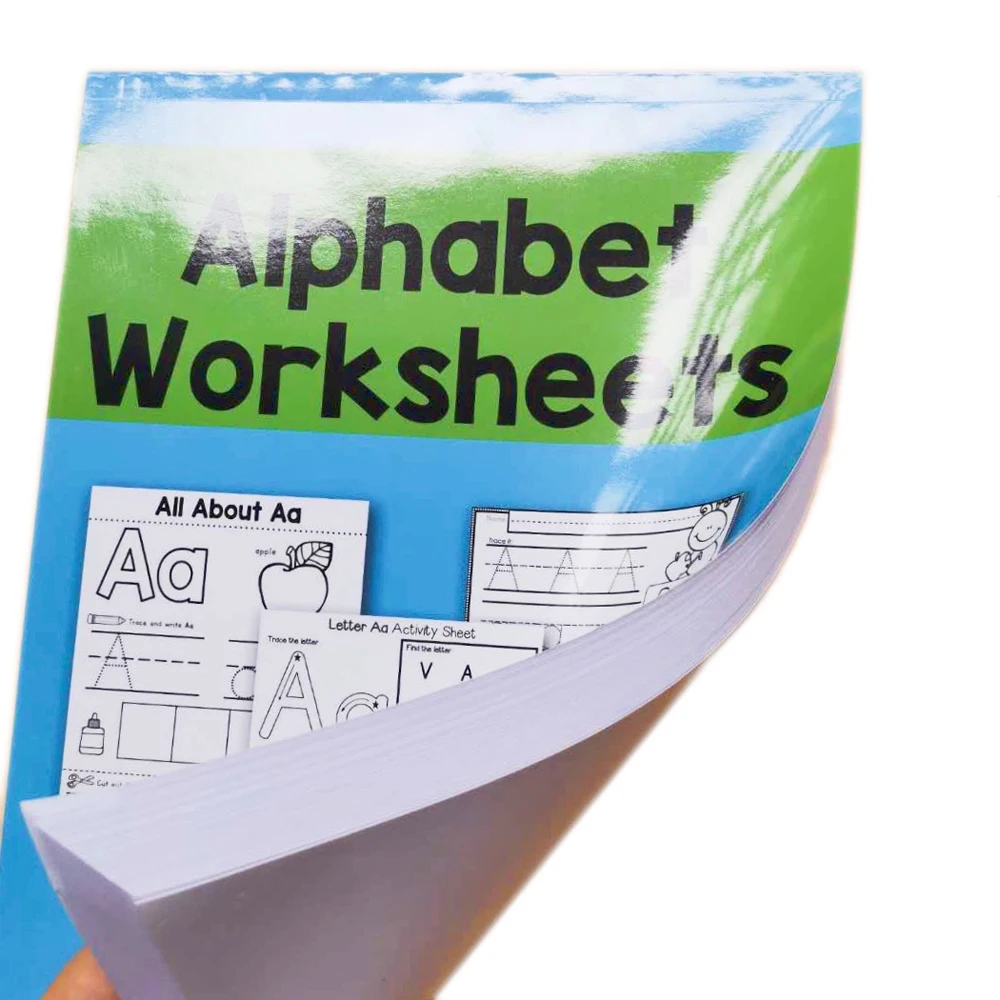 78 страниц/книга Дети учат английскую букву домашнее задание ABC 26 Алфавит рабочие