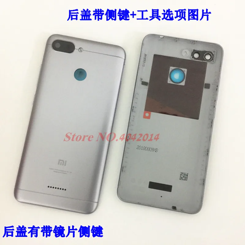 Оригинальный металлический корпус для Xiaomi Redmi 6 задняя крышка батарейного отсека