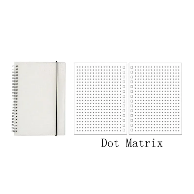 Dot matrix A5 A6 Тетрадь для пуля журнал планировщик делая точка Дневник Блокнот Расписание ДНЕВНИК Органайзер чехол с эффектом потертости простой Стиль - Цвет: Dot matrix