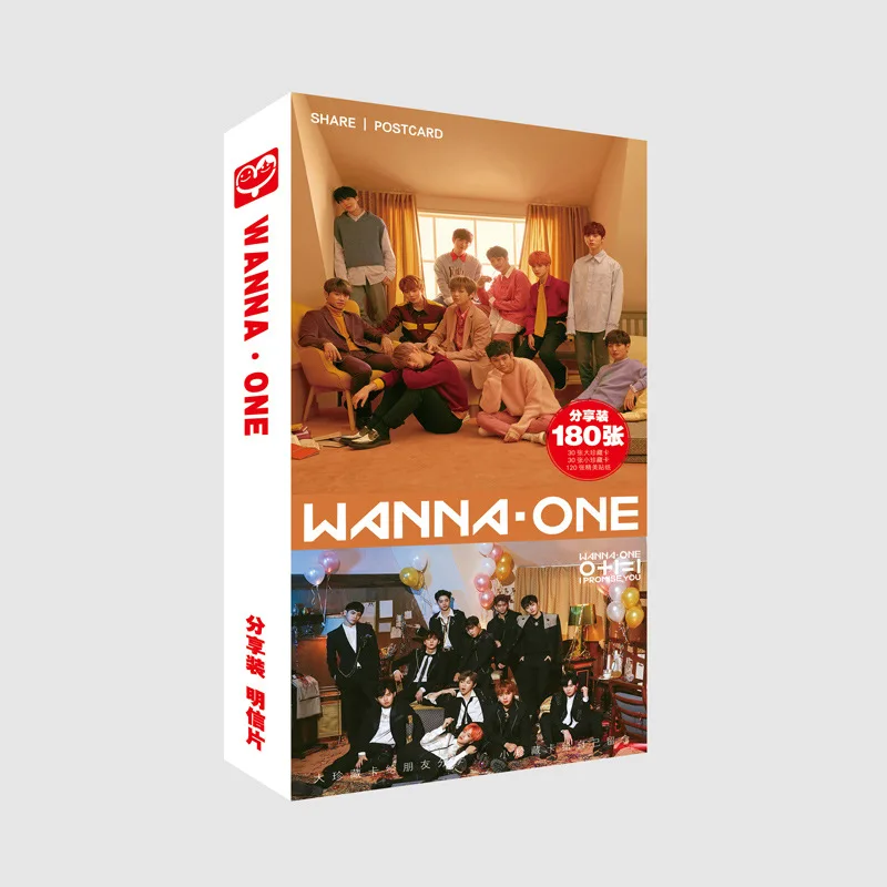 Kpop Wanna One открытка набор мировой тур Новая мода фотостудия наклейка K POP фото