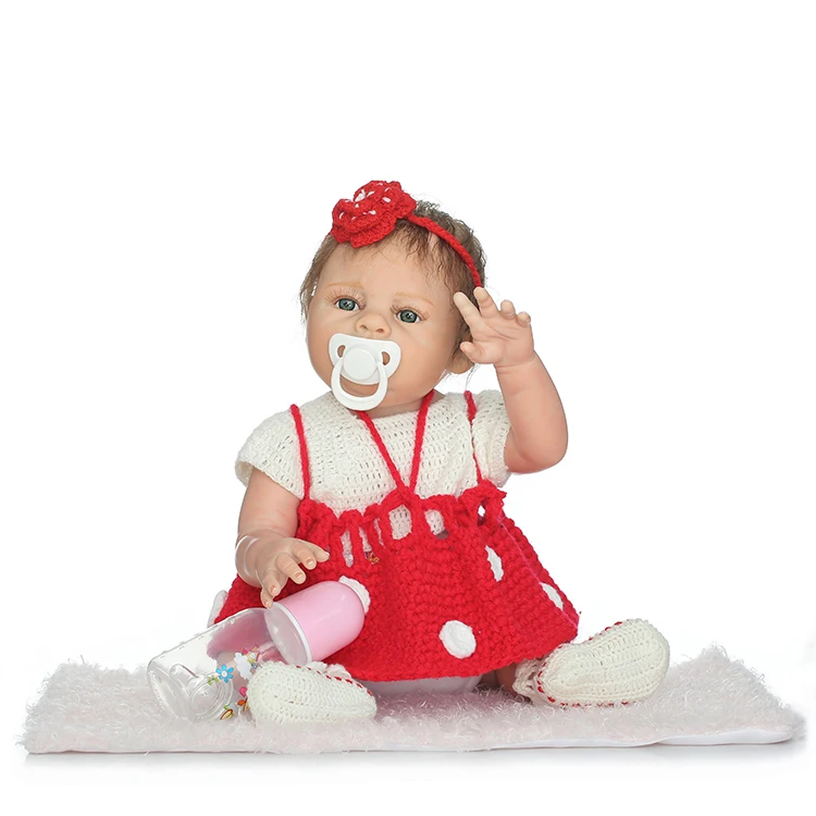 Куклы Reborn полностью Мягкие силиконовые для тела bebe real reobrn babies bonecas 20 дюймов 50 см