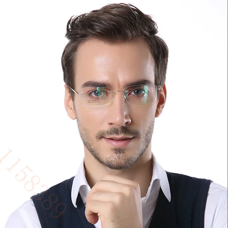 Новинка 2017 брендовая светильник титановая оправа для очков Мужская стойка без