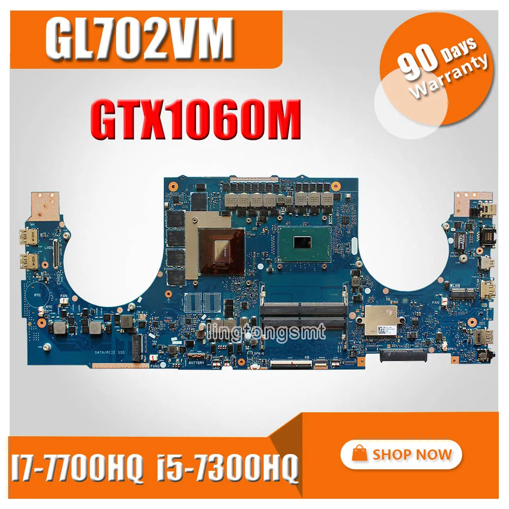 Материнская плата для ноутбука ASUS GL702VMK GL702VM GL702VSK GL702VS материнская плата I7-7700HQ i5-7300HQ(V3G) обмен