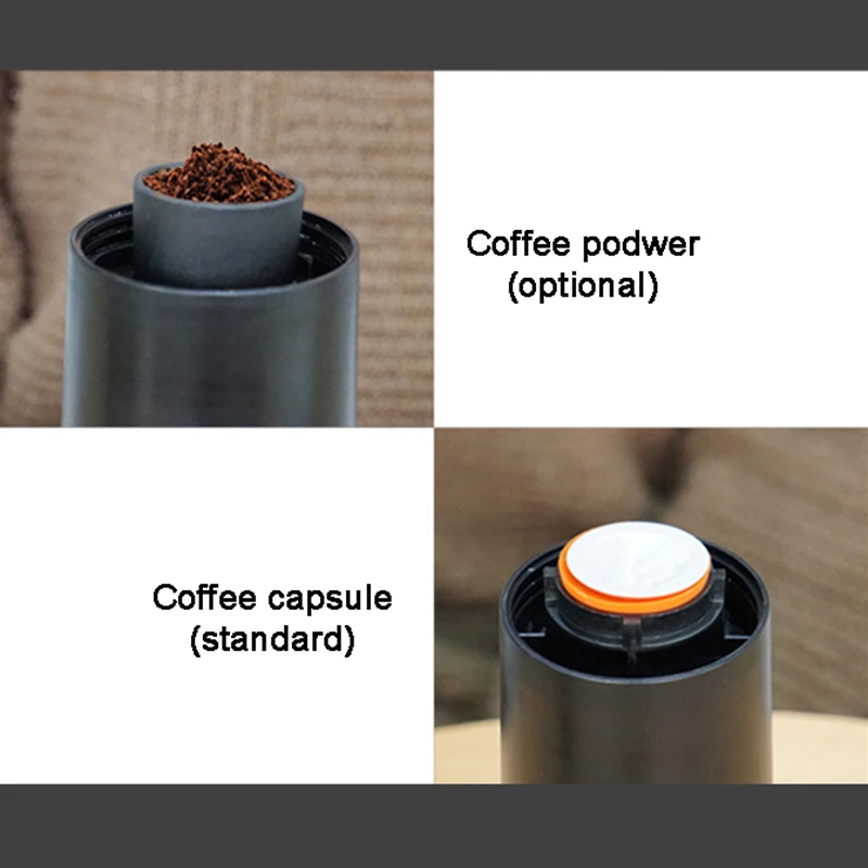 Портативный Электрический Кофе Mechine мини Nespresso кофеварка встроенный аккумулятор горячий/холодный Извлечение порошок и капсулы Открытый путешествия